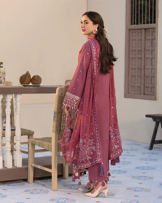 Premium Lawn Embroidered Unstitched 3 piece Suit | Summer Collection