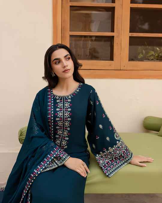 Batik - 3 piece Premium Embroidered Lawn Unstitched suit | Summer Collection