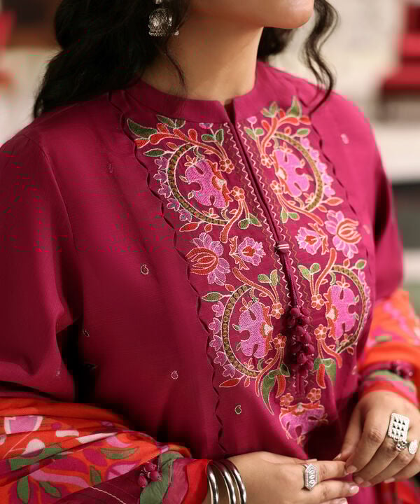 SAPPHIRE - 3 piece Lawn unstitched embroidered suit | Summer Casual Collection