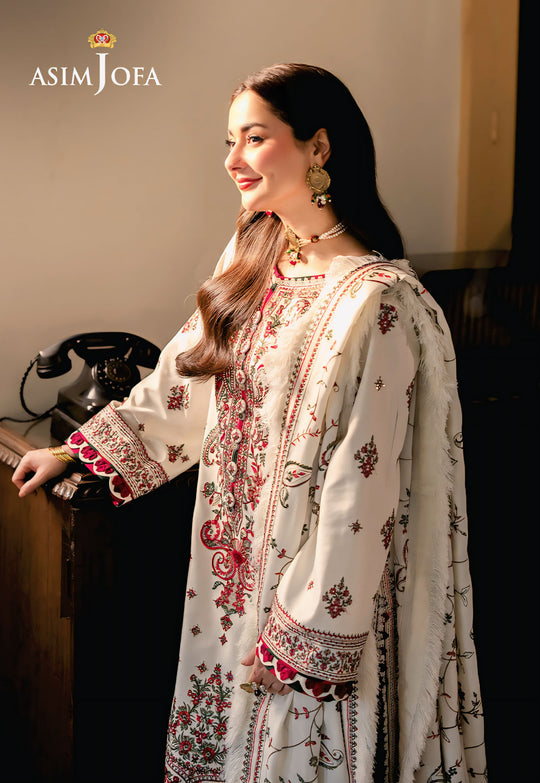 Asim Jofa  Premium Embroidered Lawn Unstitched 3 piece Suit | Summer Collection
