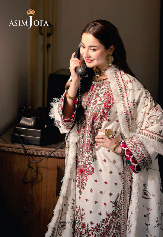Asim Jofa  Premium Embroidered Lawn Unstitched 3 piece Suit | Summer Collection