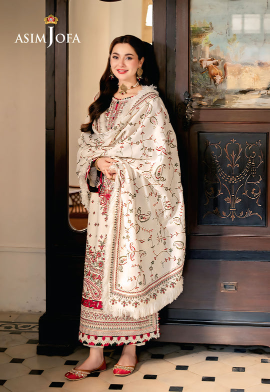 Asim Jofa  Premium Embroidered Lawn Unstitched 3 piece Suit | Summer Collection