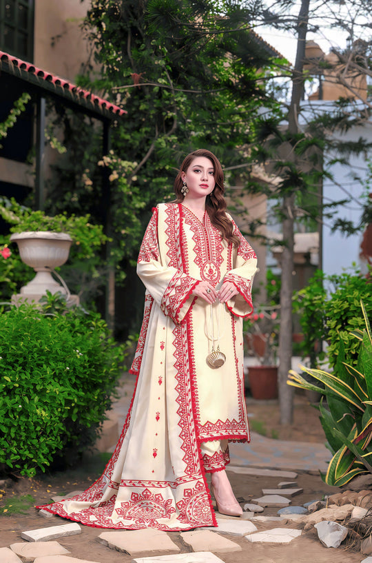 Aneelas Summer Collection – Premium Lawn Embroidered Unstitched 3 piece Suit