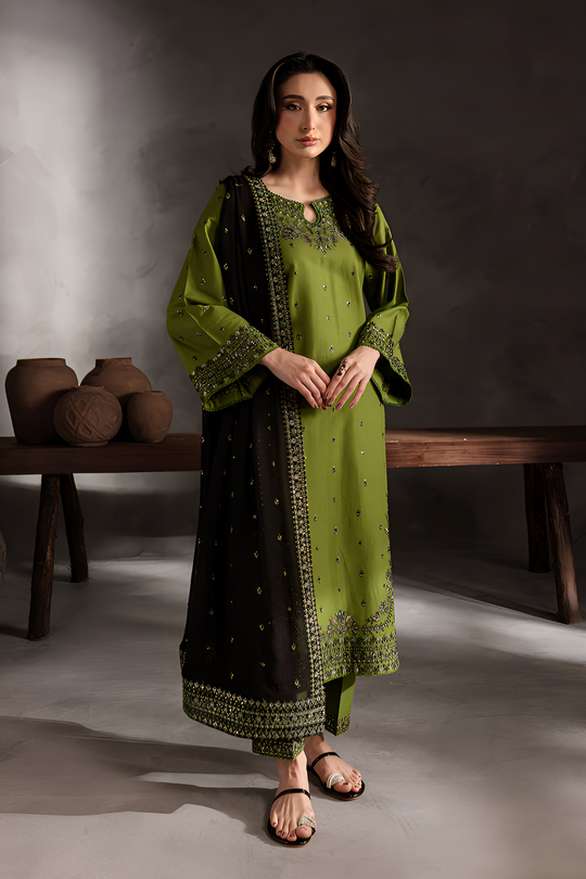 Elegant Summer Collection Premium Lawn Embroidered Unstitched 3 piece Suit