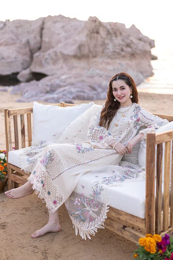 3 piece Premium Air jet Lawn unstitched embroidered suits | Best for Summer season