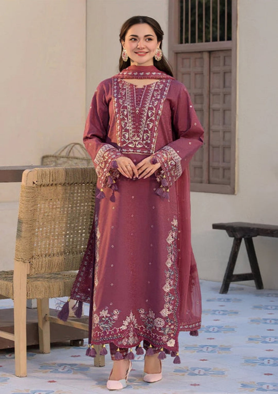 Premium Lawn Embroidered Unstitched 3 piece Suit | Summer Collection
