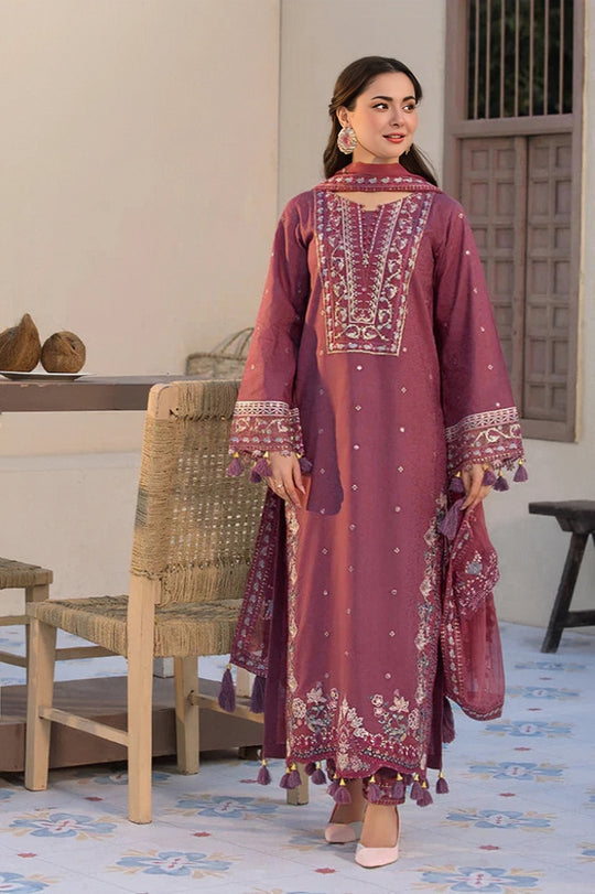 Premium Lawn Embroidered Unstitched 3 piece Suit | Summer Collection