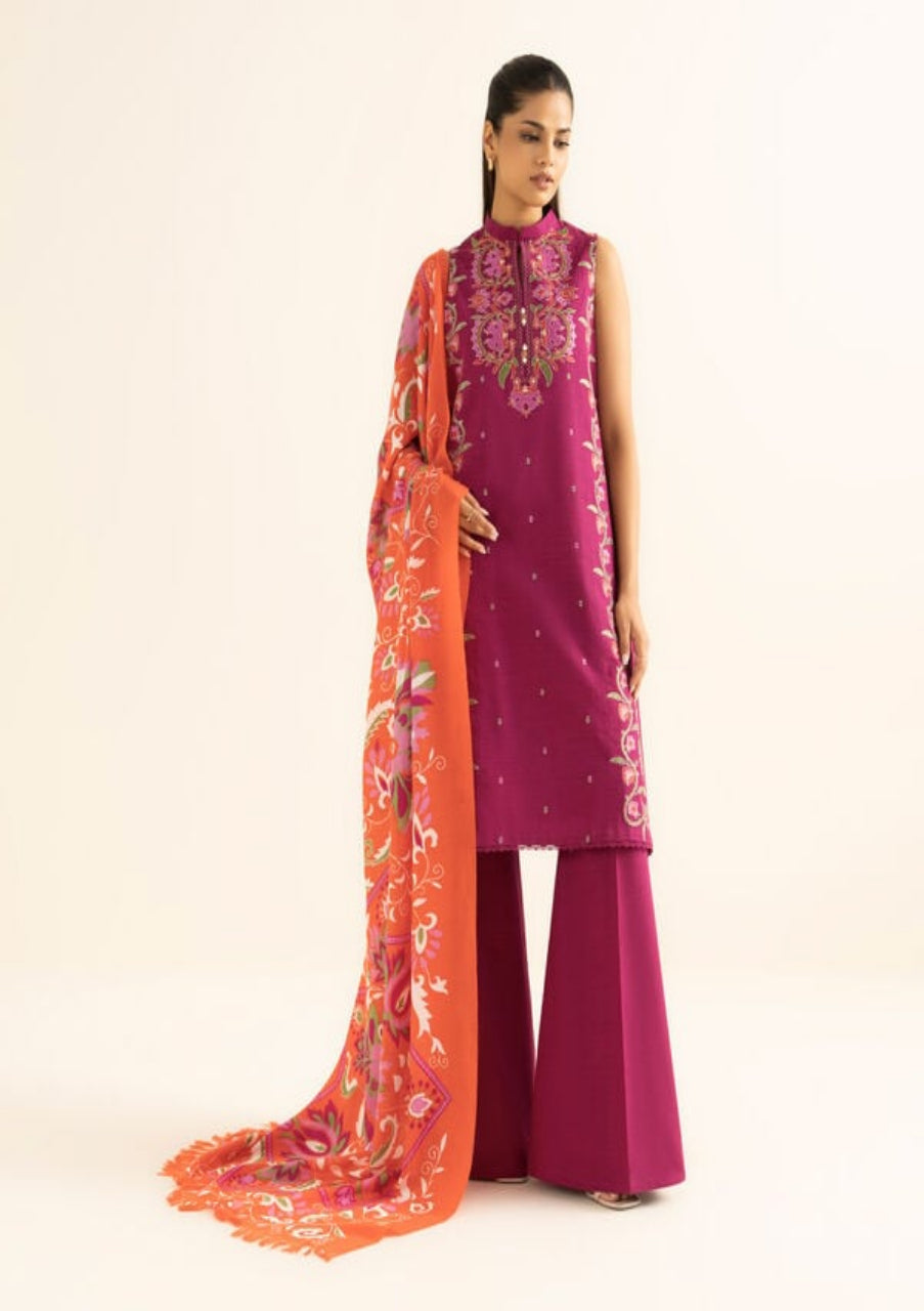 SAPPHIRE - 3 piece Lawn unstitched embroidered suit | Summer Casual Collection