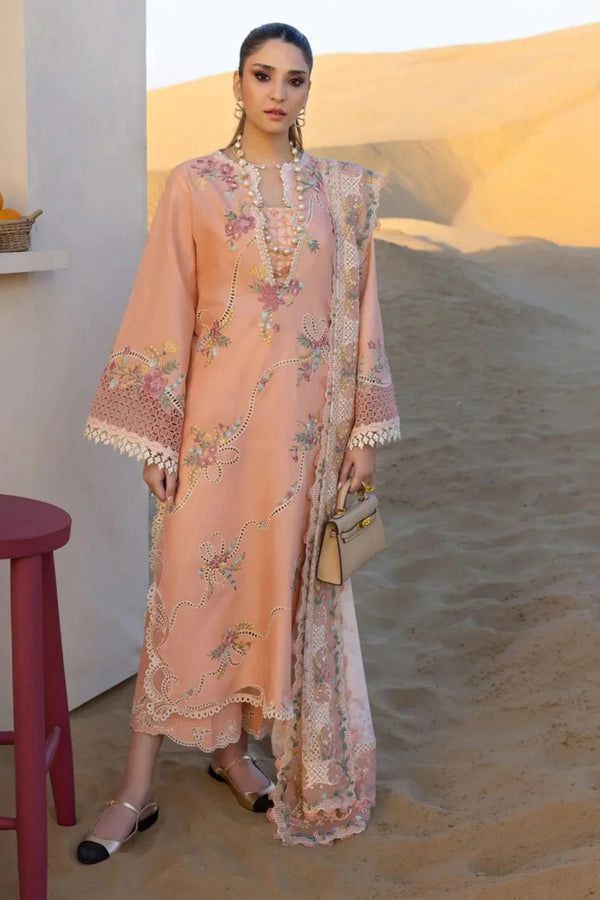 Crimson - 3 Piece premium embroidered lawn unstitched suit | Summer Collection