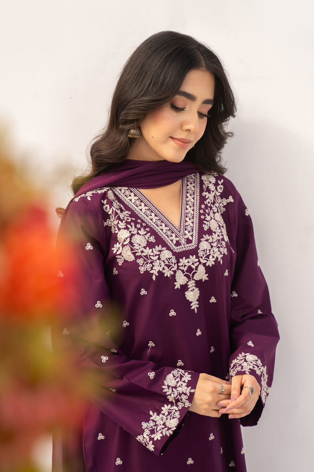 Rozana  - 3 piece Premium Lawn Embroidered Unstitched suit | Summer Collection